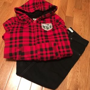 NWT Boys Jeans & Zip Up Hoodie